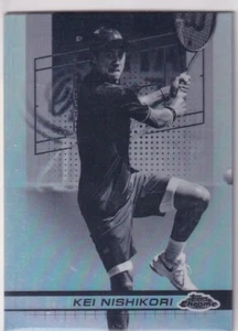 Topps Chrome 2024 Tennis No. 135 Kei Nishikori Black White Refractor - Bild 1 von 2
