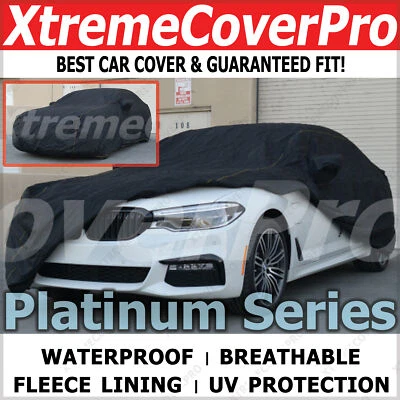 BMW 528I 535I 535D 550I 2015 sedán cubierta impermeable para automóvil con bolsillos de espejo - negro Foto 1 de 4