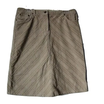 Falda Tommy Hilfiger Mujer Talla 8 Tostada Pana Bolsillos Foto 1 de 4