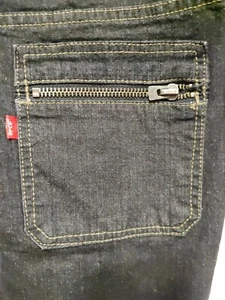 Jeans neri Levis ***TG. 8 8 MIS* tasca zip bootcut *TS10 - Foto 1 di 5