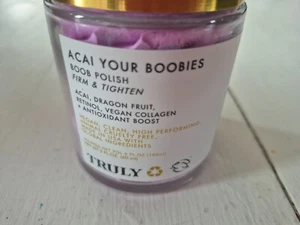 TRULY Acai Your Boobies Boob Polish Firm & Tighten 2oz(6 oz Whipped Vol)*New - Picture 1 of 1