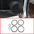 6Pcs Carbon Fiber Interior Door Speaker Frame Cover Trim For Toyota Rav4 2006-12