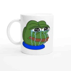 Meme Mug - Pepe Cry- AI Enhanced Image - Picture 1 of 2