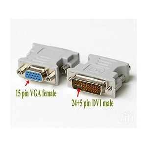 2 Pack DVI-I 24+5 Pin Dual Link Male to VGA Female Adapter Converter Monitor PC - Picture 1 of 1