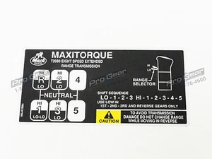 Patrón de cambio de transmisión de 8 velocidades Mack T2080 9RJ410M4 Pro Gear 25162901 - Imagen 1 de 1