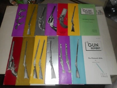 1962 The Gun Report Magazine FULL YEAR 12 Issues JOSLYN CARBINE, PLYMOUTH RIFLE - Image 1 of 4