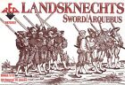 Landsknechts Sword Arquebus 16 Century Plastic Scale 1/72 Red Box 72057