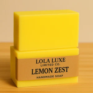 Lemon Zest Handmade Soap Bars โ Great Savings starting at $4.50, BIG 6oz Bars! - Picture 1 of 3