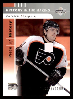 2002-03 UD Piece of History #143 Patrick Sharp HM RC /1500 - Image 1 of 2
