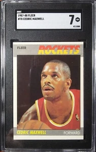 1987-88 Fleer Basketball [Base] #70 Cedric Maxwell NBA BOS Celtics #31 NM SGC 7 - Bild 1 von 12