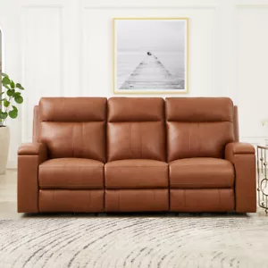 Hydeline Venice Zero Gravity Power Motion Recline Headrest Leather Sofa Couch - Picture 1 of 15