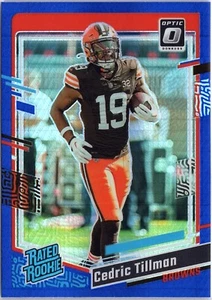 2023 Panini Donruss Optic - Purple Shock Rated Rookie #224 Cedric Tillman (RC) - Picture 1 of 2