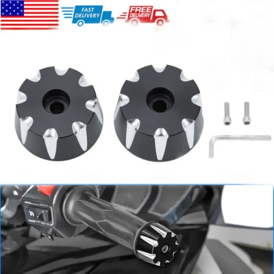 Aluminum Handlebar Hand Grip Bar End Caps For Can Am Spyder F3 RT ST RT-L 15-23 - Image 1 of 4
