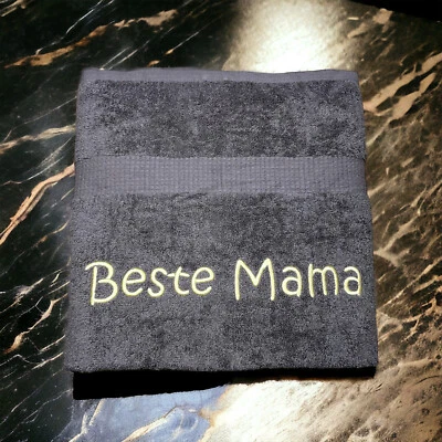 Duschhandtuch mit Name viele Farben, Handtuch, Sauna, Wellness, Duschtuch - Bild 1 von 4