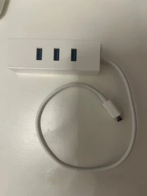 Brand New Amazon Basics 3 in one USB hub 2.0 with Ethernet RJ45 Plug and Play - Image 1 of 3