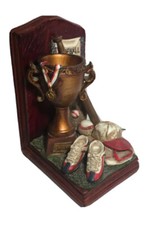 BASEBALL League Memorabilia Themed Heavy Ceramic Book End (7”H X 4.75” W X 4” D)