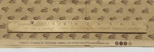 Andover Stoffe Muster #5200 von Jo Morton Toasty Kollektion 1 Yard hellbraun & rostfarben - Bild 1 von 3