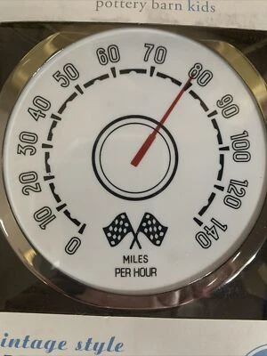 Pottery Barn Kids Night Light Speedometer Race  Car Vintage Style New In Box Foto 1 de 4