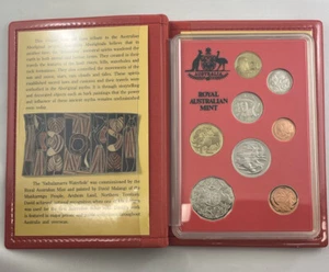 1990 Royal Australian Coin Proof Set - INCREDIBLE COINS & CASE - Aboriginal Art - Picture 1 of 6