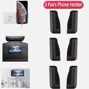 3 Pairs Multifunctional Car Phone Holder Mobile Smart Phone Mount Stand Bracket - Photo 1 sur 17