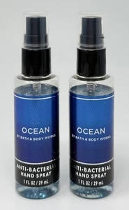 2 BATH & BODY WORKS OCEAN ANTI BACTERIAL HAND SPRAY SANITIZER MIST TRAVEL SIZE - Picture 1 of 5