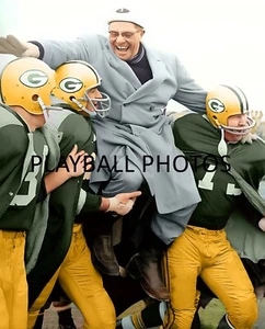 1961 Green Bay Packers NFL Championship Colorized 8x10 Print-FREE SHIPPING - Picture 1 of 1