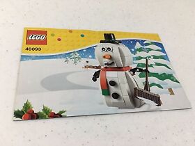 Lego 40093 Snowman Instruction Manual Only