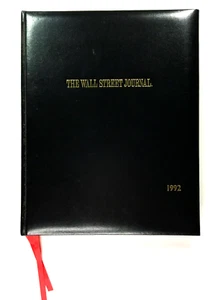 1992 The Wall Street Journal Executive Desk Diary Unused Letts Of London Leather - Picture 1 of 11