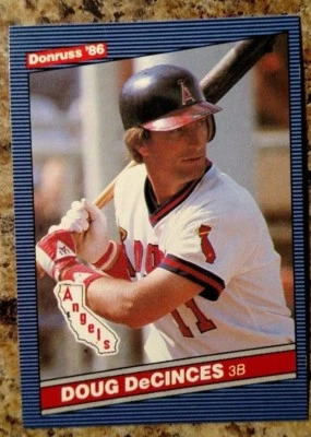1986 Donruss #57 Doug DeCinces California Angels - Image 1 of 2