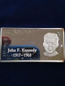 1973 Washington Mint John F. Kennedy 1917-1963 WM-89 Silver Art Bar P1450 - Picture 1 of 4