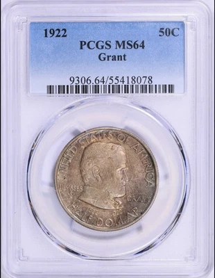 1922 PCGS MS64 Grant Commemorative W/ Nice Toning #0703 - Image 1 of 3