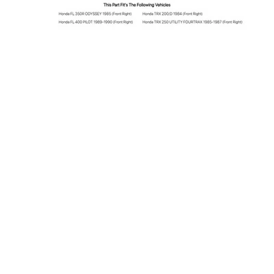 Zapata de freno Tusk - carbono para HONDA TRX 200/D 1984 Foto 1 de 4