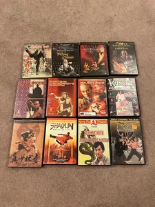 Kung Fu DVD Lot x12 Jet Li Donnie Yen Wu-Tang Shaolin Martial Arts Collection - Picture 1 of 3