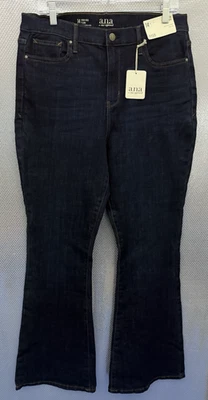 A.N.A  Jeans Womens Sz 14 High Rise Flare Dark Rinse Comfort Stretch Denim NWT - Image 1 of 4