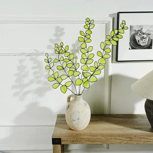 Stained Glass Eucalyptus Plant Decor – Botanical Leaf Art, Window Accent - Picture 1 of 4