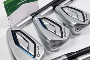 Ping G440 Irons / 6-PW+GW / Red Dot / Regular Flex Ping Alta CB AWT Shafts - Picture 1 of 7