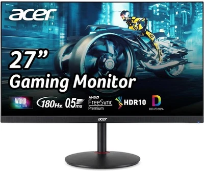 Acer Nitro 27" WQHD XV271U M3bmiipr IPS PC Gaming Monitor/2560x1440/AMD NEW - Image 1 of 4