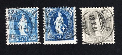 Switzerland 1882-1904 group of stamps used CV=55.8$ - Image 1 of 2