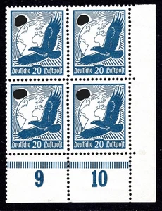 GERMANY 1934 532y ** MNH CORNER BLOCK OF FOUR bottom right FLAWLESS (N2849 - Picture 1 of 2