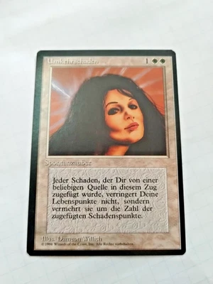 Mtg Reversal Damage (Umkehrschaden) German FBB Regular Miscut - Uncirculated - Image 1 of 3