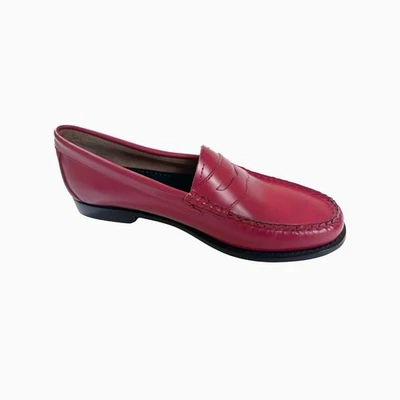 GH Bass Originals Whitney Candy Weejun Penny Loafer 9M Red Preppy Y2K Academia - Image 1 of 4