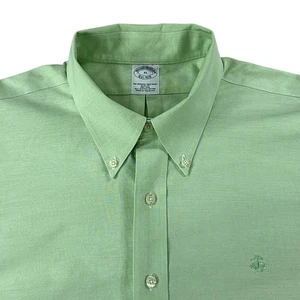 Camisa Brooks Brothers Para Hombres XL Calce Ajustado Logo Oveja Algodón Supima Oxford Preppy - Imagen 1 de 18