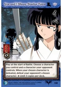 Juego de cartas coleccionables InuYasha You and I Share Similar Fates (Foil) - Tousou #108 - Imagen 1 de 2