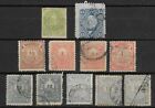 ARGENTINA 11 OLD USED STAMPS 1862 - 1884,  1 BLUE WITH ERROR