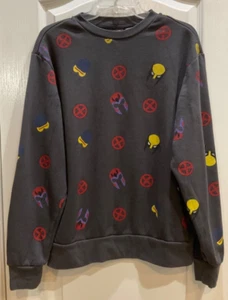 Marvel Characters Mens Graphic Sweatshirt Size Small Long Sleeve Heavyweight 142 - Picture 1 of 7