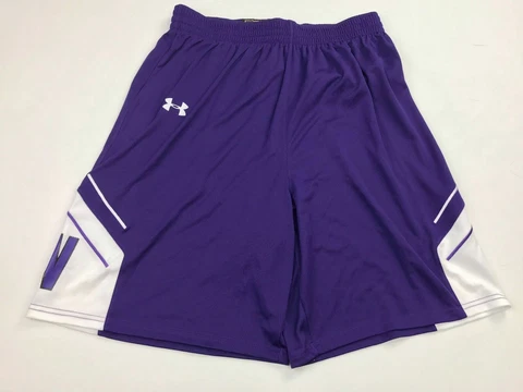 Under Armour Northwestern Wildcats Basketball Shorts Men's Large Purple UKS520M Cover