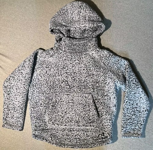 UNDERCOVER Felpa con cappuccio in pile rosa Victorias Secret giacca donna taglia XS grigio pullover peluche