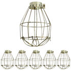 6 Pcs Metal Bulb Guard Ceiling Fan Light Cage Decor For Living Room Decorate