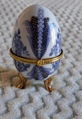 Uovo di porcellana vintage tipo faberge' - Imagen 1 de 4