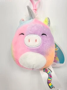 Squishmallows Phoenix The TyeDye Unicorn Clip On 3.5"  NWT - Picture 1 of 4